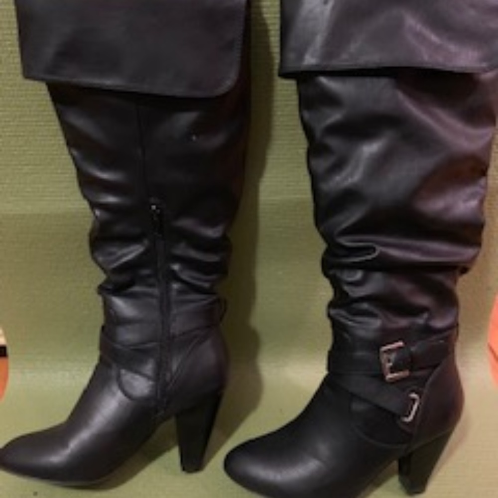 Tall black boots